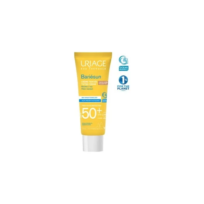 Uriage Barisun Spf50 Tinted Cream 50ml Golden Tint