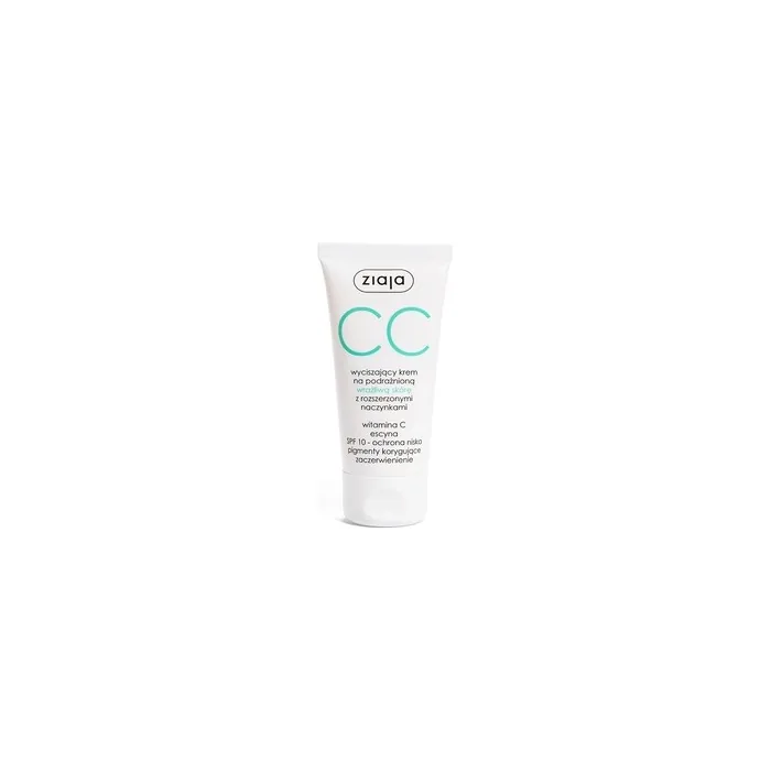 Ziaja Cc Cream For Irritated And Sensitive Skin With Dilated Blood Vessels 50ml