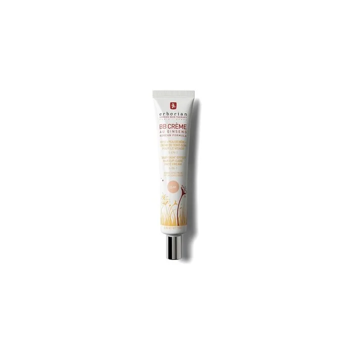 Erborian BB Cream with Ginseng Tinted Day Cream 5-in-1 Korean Face Cream with SPF 20 Light Skin Tone 45ml
