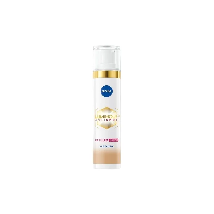 Nivea Luminous 630 Cc Fluid 3 In 1 Spf 30+ Face Foundation 02 Medium 40ml