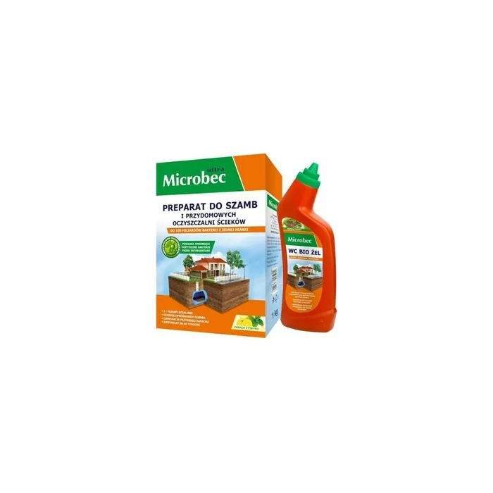 BROS Microbec Toilet Gel 1kg with Fresh Lemon Scent