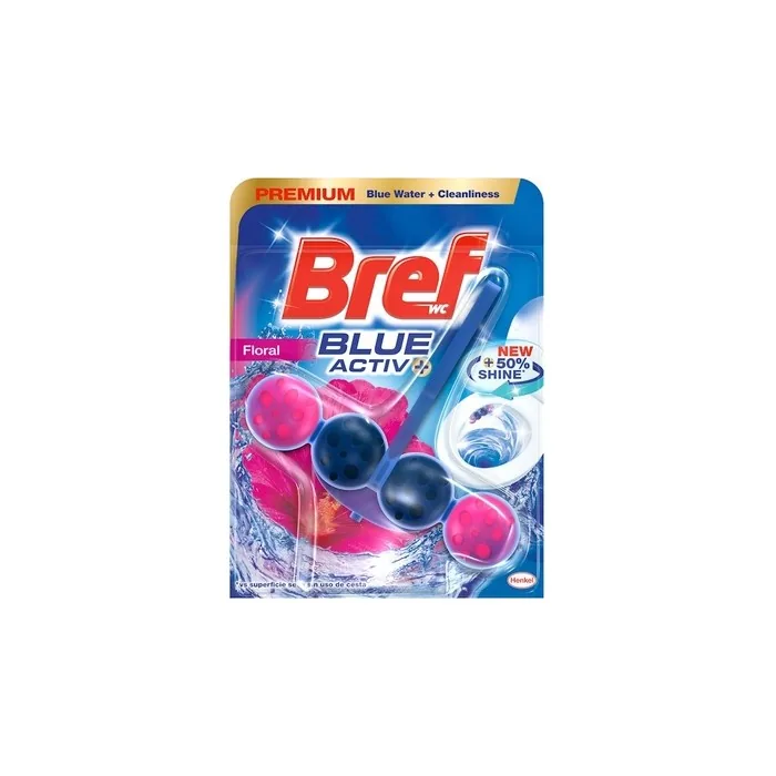 BREF Blue Activ+ Floral Toilet Cleaner Hanging Disinfectant