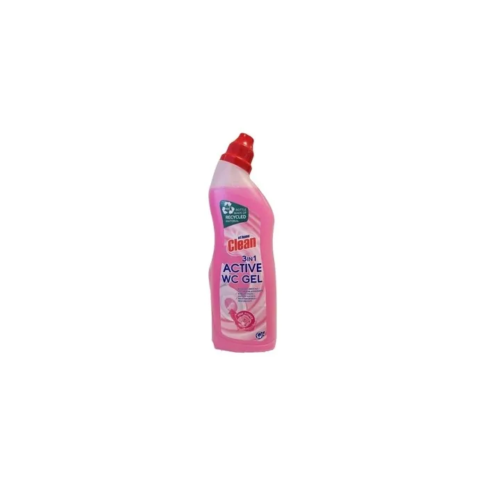 At Home Clean Toilet Cleaner Active Clean 3 In 1 Pink Power 750ml