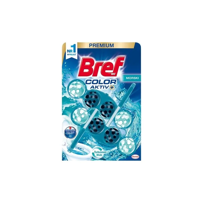 BREF Color Activ+ Toilet Bowl Cleaner Ocean Scent 2x50g - Pack of 2