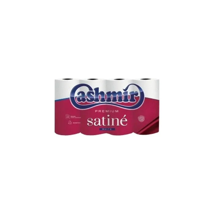 CASHMIR Toilet Paper White Satin 3-Ply 8 Rolls