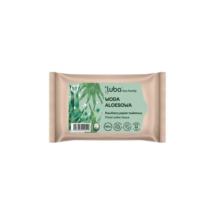 Eco Family Moistened Toilet Paper with Aloe Water 50pcs