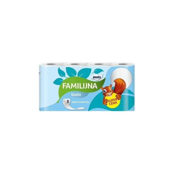 Metsa Tissue Mola Familijna White Toilet Paper 8 Rolls