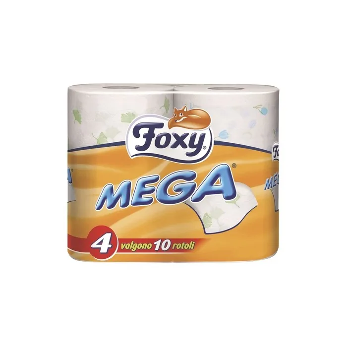 Foxy Mega Decorated Toilet Paper 2 Layers 4 Rolls