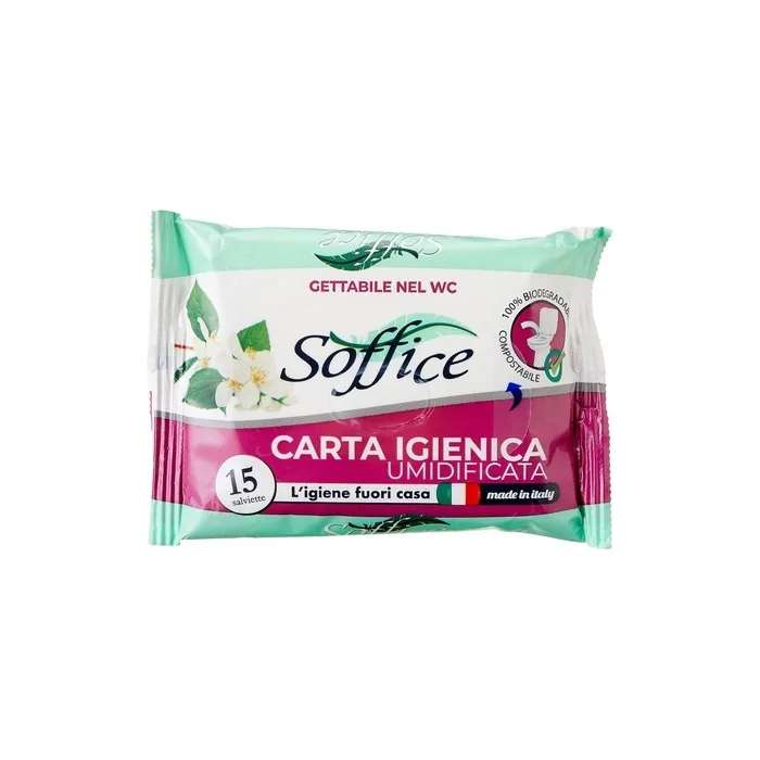 Soffice Moistened Toilet Paper 15 Sheets