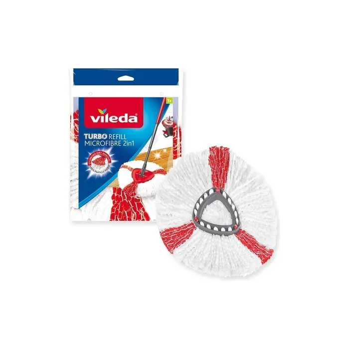 Vileda turbo mop Easywring refill 1 u. 2 in 1 microfiber
