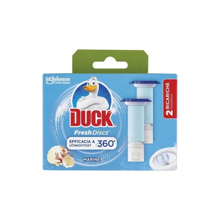 Duck Fresh Discs 12 WC Gel Pads with Ocean Scent - Pack of 2