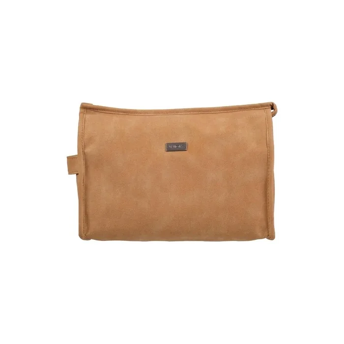 JJDK Woody Suede Toiletry Bag Beige