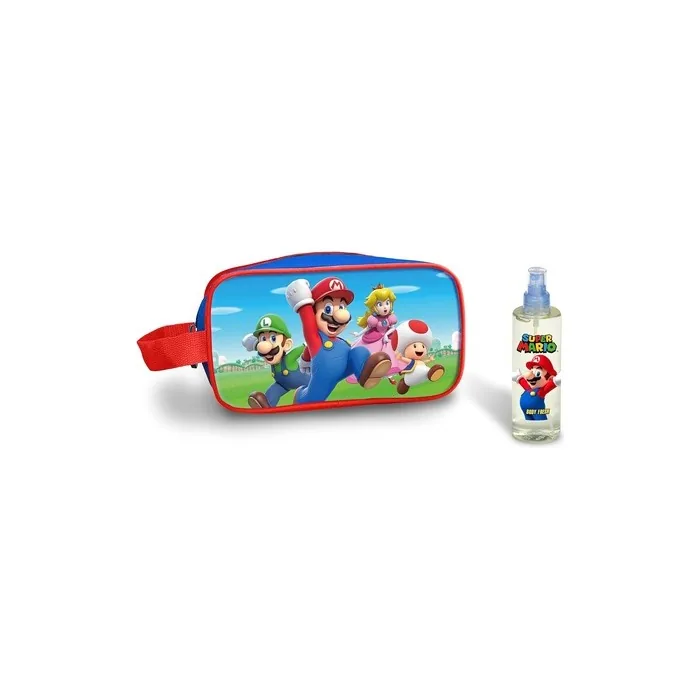 Super Mario Toiletry Bag with Body Fresh 100ml