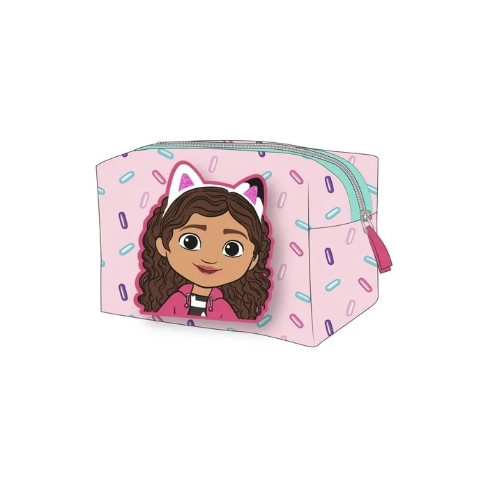Gabby's Dollhouse Toilet Bag 17x10x7 Cm Pink Made With 100 Pu Travel With Zipper Design Original Product Designed In Spain