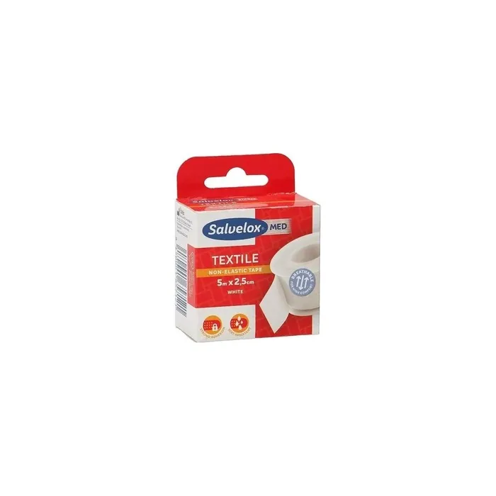 Salvelox Salvelox Textile Adhesive Tape White 5m X 2