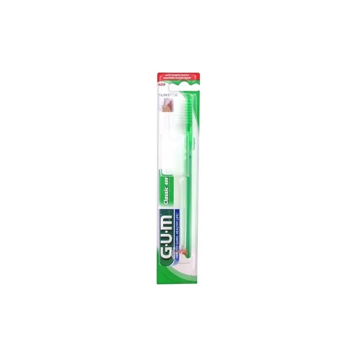 Gum Classic Toothbrush 409 Dome Cut with Raised Medium Bristles