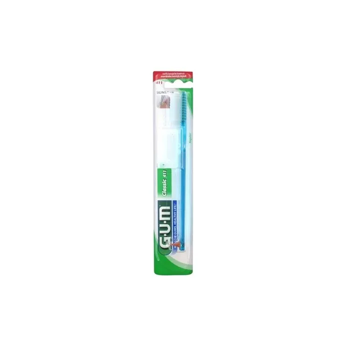 Gum Classic Toothbrush 411 Dome Cut Medium Bristles