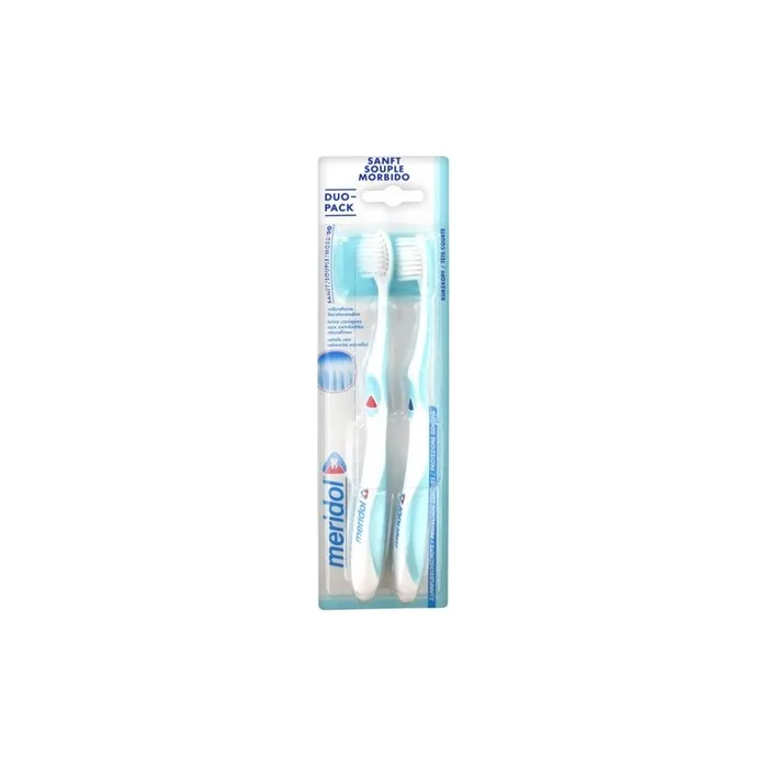 Meridol Soft Toothbrushes for Sensitive Gums - Pack of 2