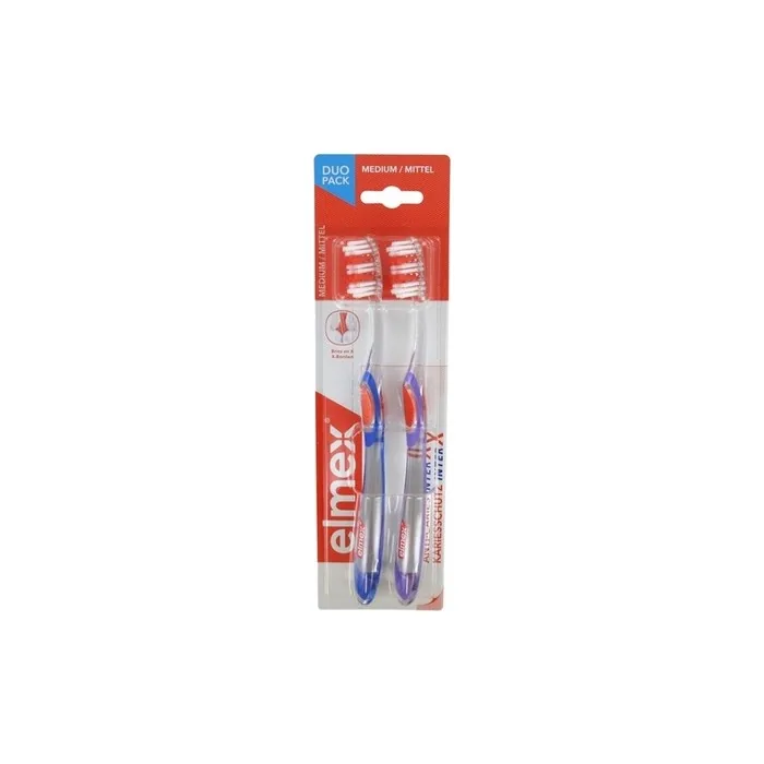 Elmex Caries Protection Interx Toothbrush Medium - Pack of 2
