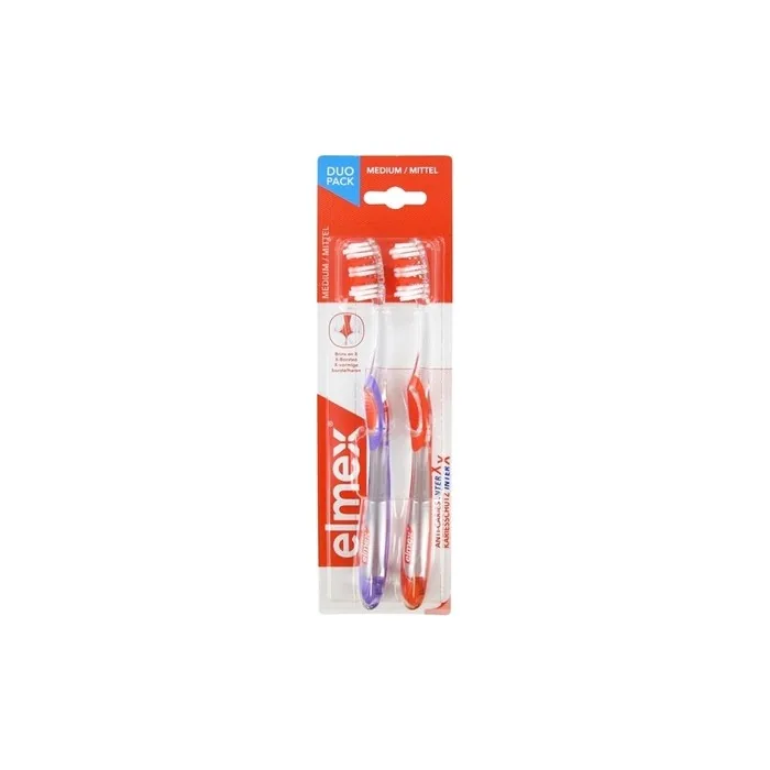 Elmex Caries Protection Interx Toothbrush Medium - Pack of 2