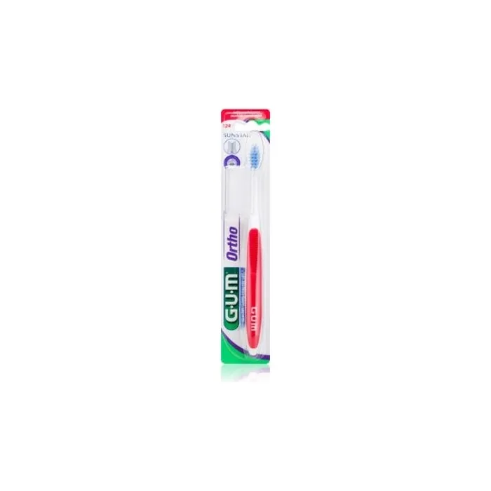 Gum Ortho 124 Manual Toothbrush For Users Of Fixed Dental Appliances