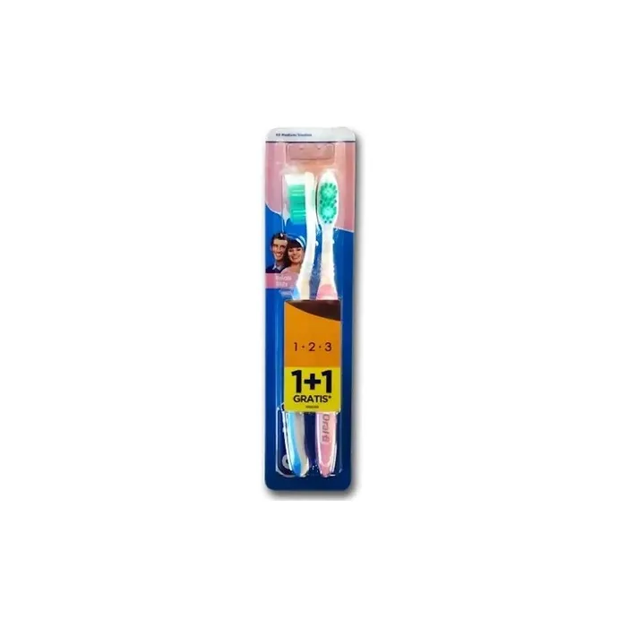 Oralb Delicate White Medium Toothbrush Bluewhite With 1 Extra Brush