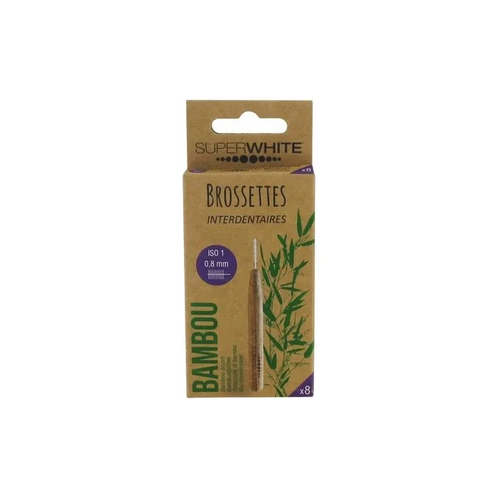 Superwhite 8 Interdental Brushes - Naturally Antibacterial