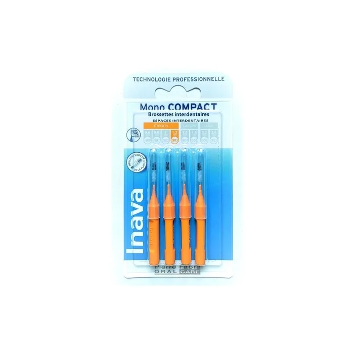 Inava Interdental Brushes 1.2mm Orange - Pack of 4