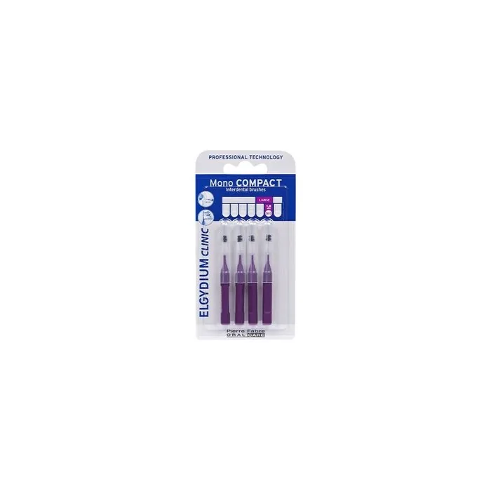 Elgydium Clinic Mono Compact Interdental Brush Purple Iso 5 4 Units