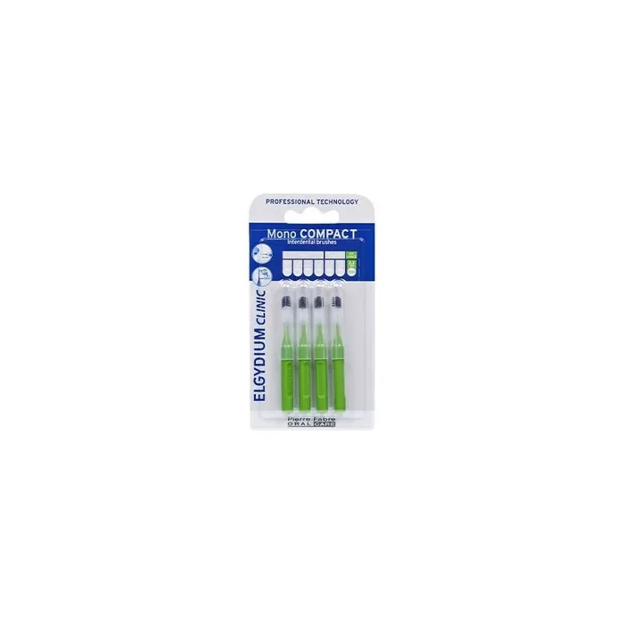 Elgydium Clinic Mono Compact Interdental Brush Green Iso 6 4 Units