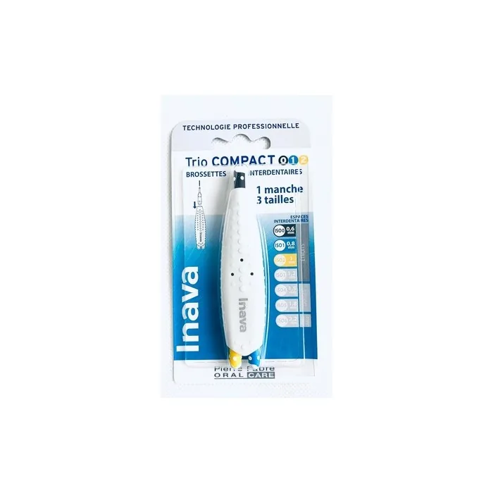 Inava Interdental Brushes Trio Compact 0.1-0.6mm 0.8-1mm