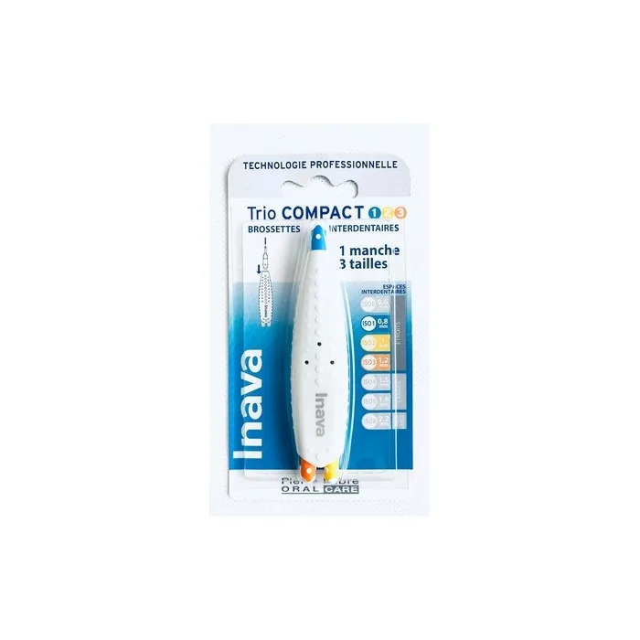 Inava Interdental Brushes Trio Compact 0.8mm, 1.0mm, 1.2mm