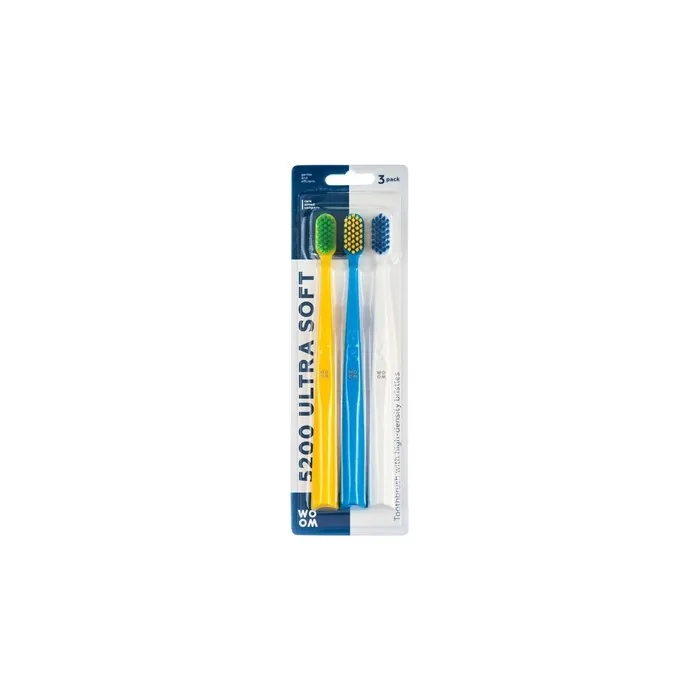 Woom 5200 Ultra Soft Toothbrush - Pack Of 3