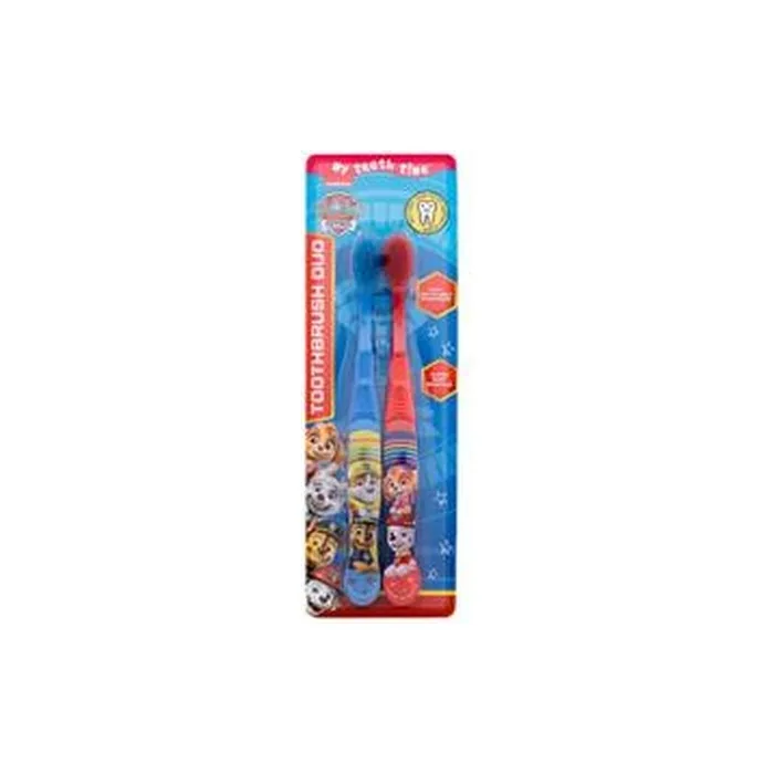Fragrances For Children Paw Patrol Toothbrush Duo Super Soft 46 Blue And Red