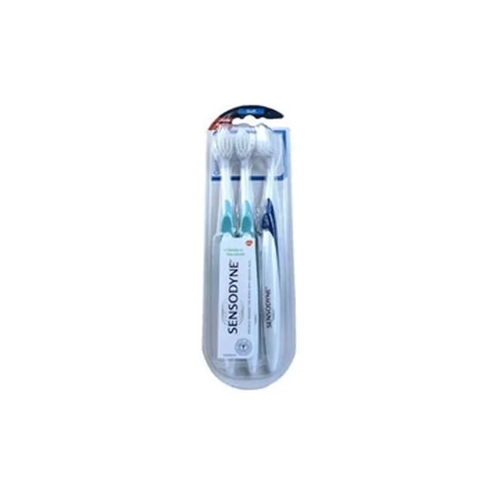 Sensodyne Gentle Care Soft Toothbrush For Sensitive Teeth And Gums 3 Pieces