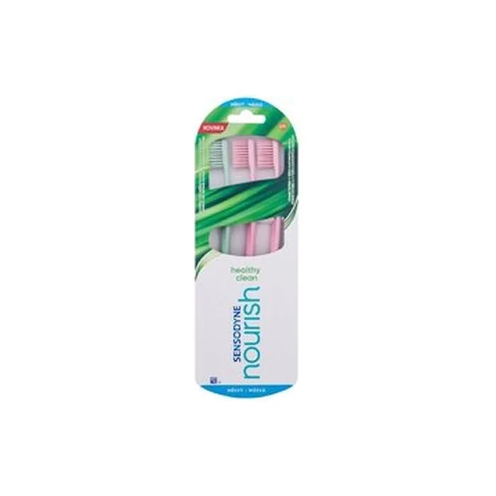 Sensodyne Nourish Healthy Clean Soft Trio Toothbrush