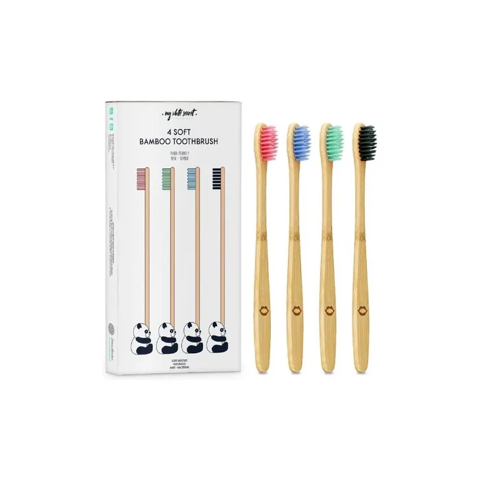 My White Secret Bamboo Toothbrush 4 Pack