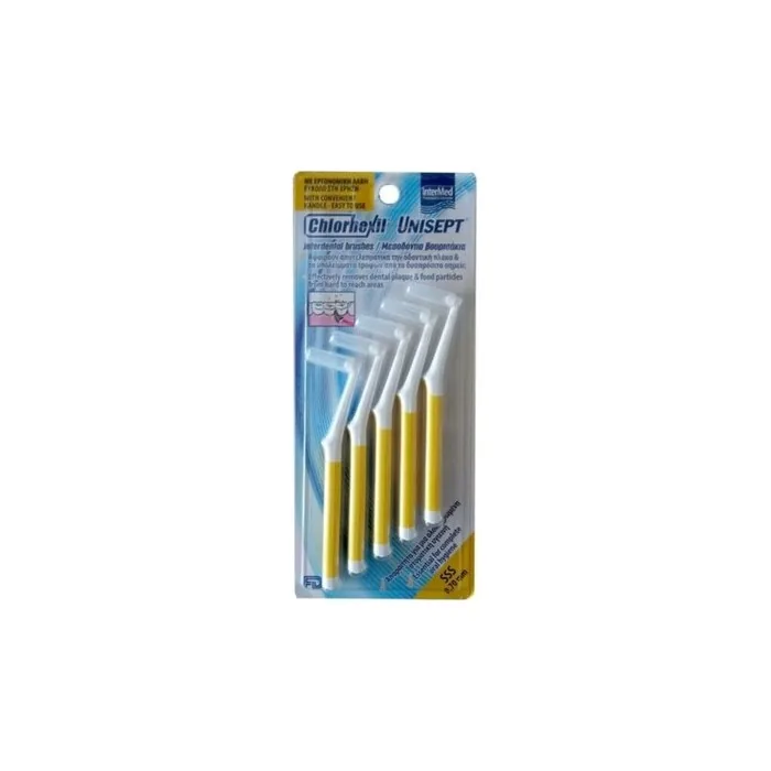 Intermed Chlorhexil Interdental Brushes SSSS 0.7mm 5 Pieces