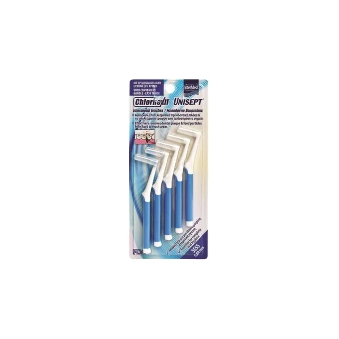 Intermed Chlorhexil Interdental Brushes SSSS 0.6mm 5 Pieces
