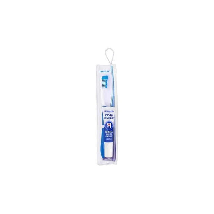 Wellbee Travel Set Adult Toothbrush Medium Toothpaste