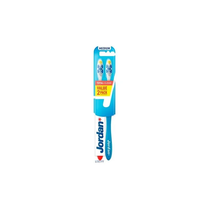 Total Clean Medium Toothbrush 2 Pieces