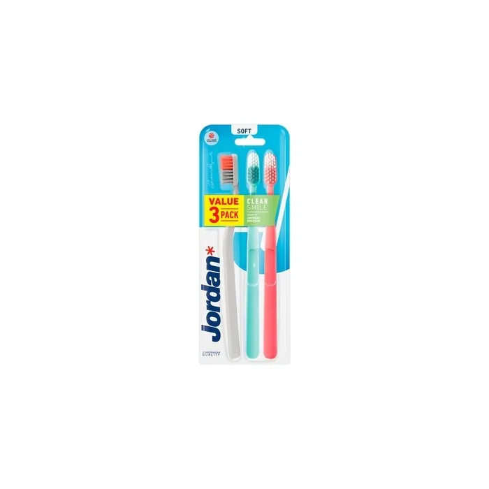 Clean Smile Soft Toothbrush 3 Pack