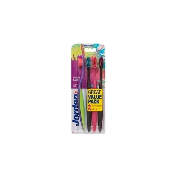 Jordan Toothbrush Ultimate You Medium - Pack of 4