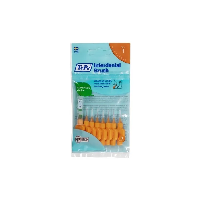 Tepe Original Interdental Brushes 0.45mm Orange - 8 Pieces