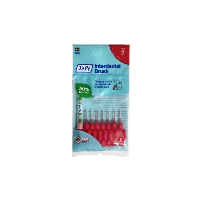 TePe Original Interdental Brushes 0.5mm Red - Pack of 8