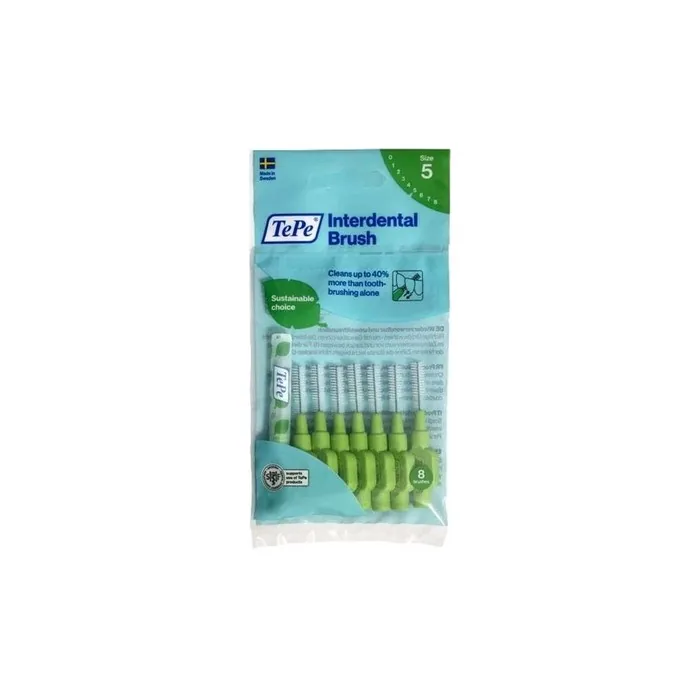 Tepe Original Interdental Brushes 0.8mm Green - Pack of 8