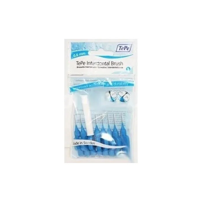 Tepe Interdental Brushes 0.6mm Blue