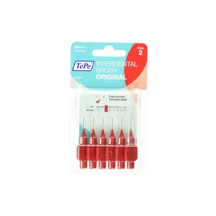 TePe Interdental Brushes Red 0.5mm 6 Pieces