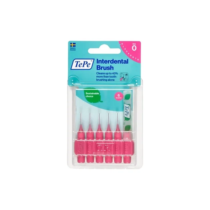 Tepe Interdental Brush Original Pink 0.4mm ISO 6 Pieces