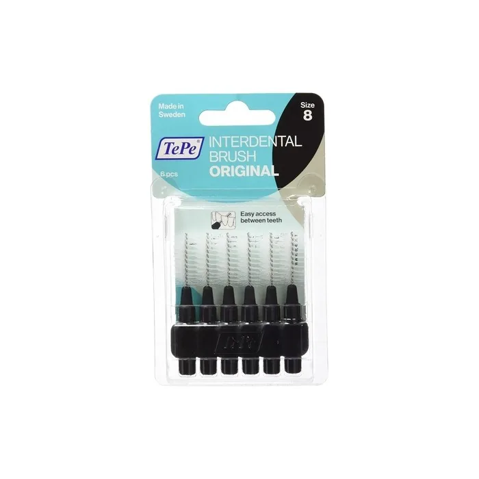 TePe Interdental Brushes Black 1.5mm 6 Pack